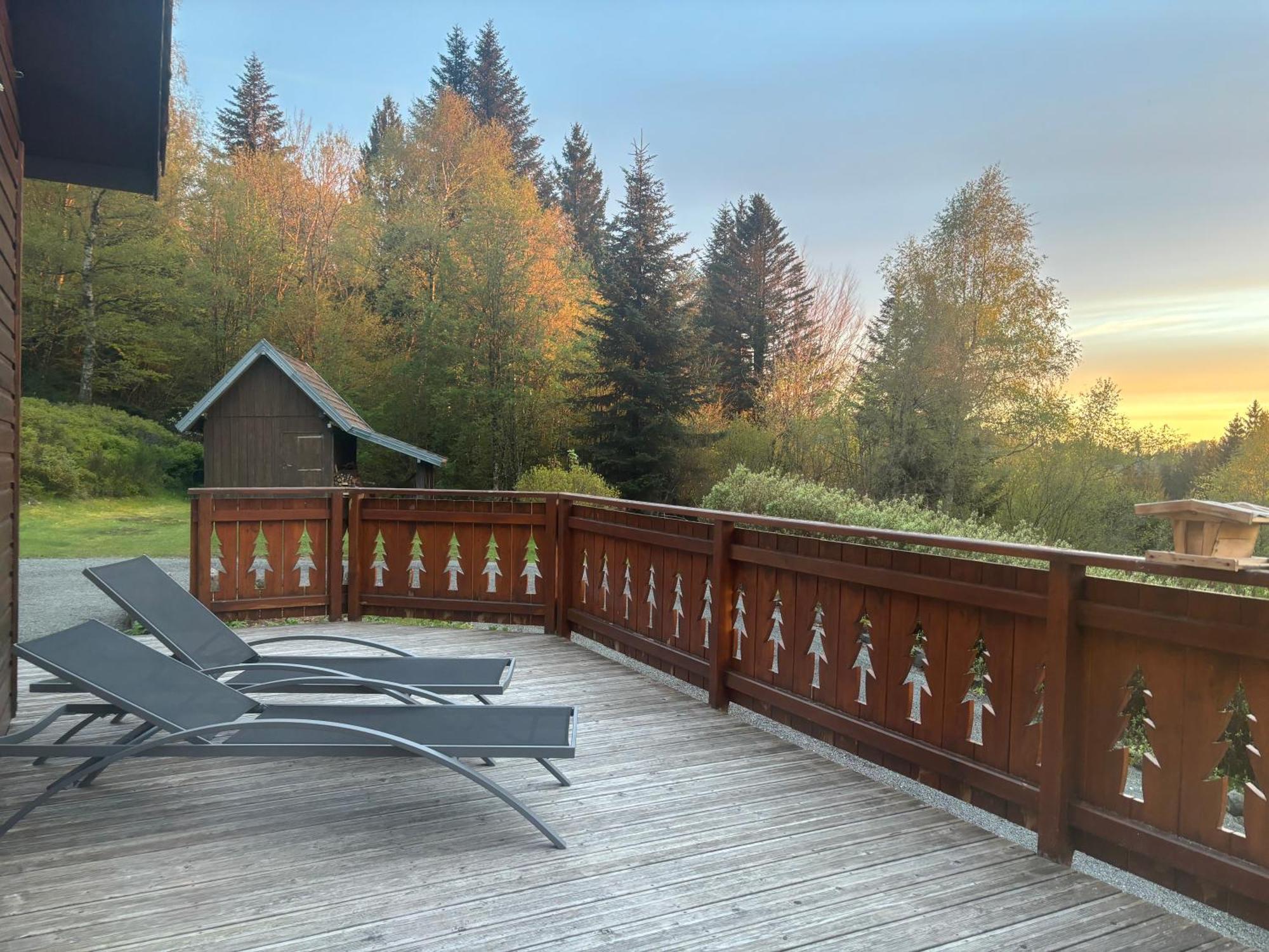 Chalet Avec Jacuzzi Prive, Vue Sur Les Vosges Belfahy Exteriör bild